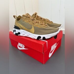 Nike React Element 55 – Metallic Gold – Men’s Size 10